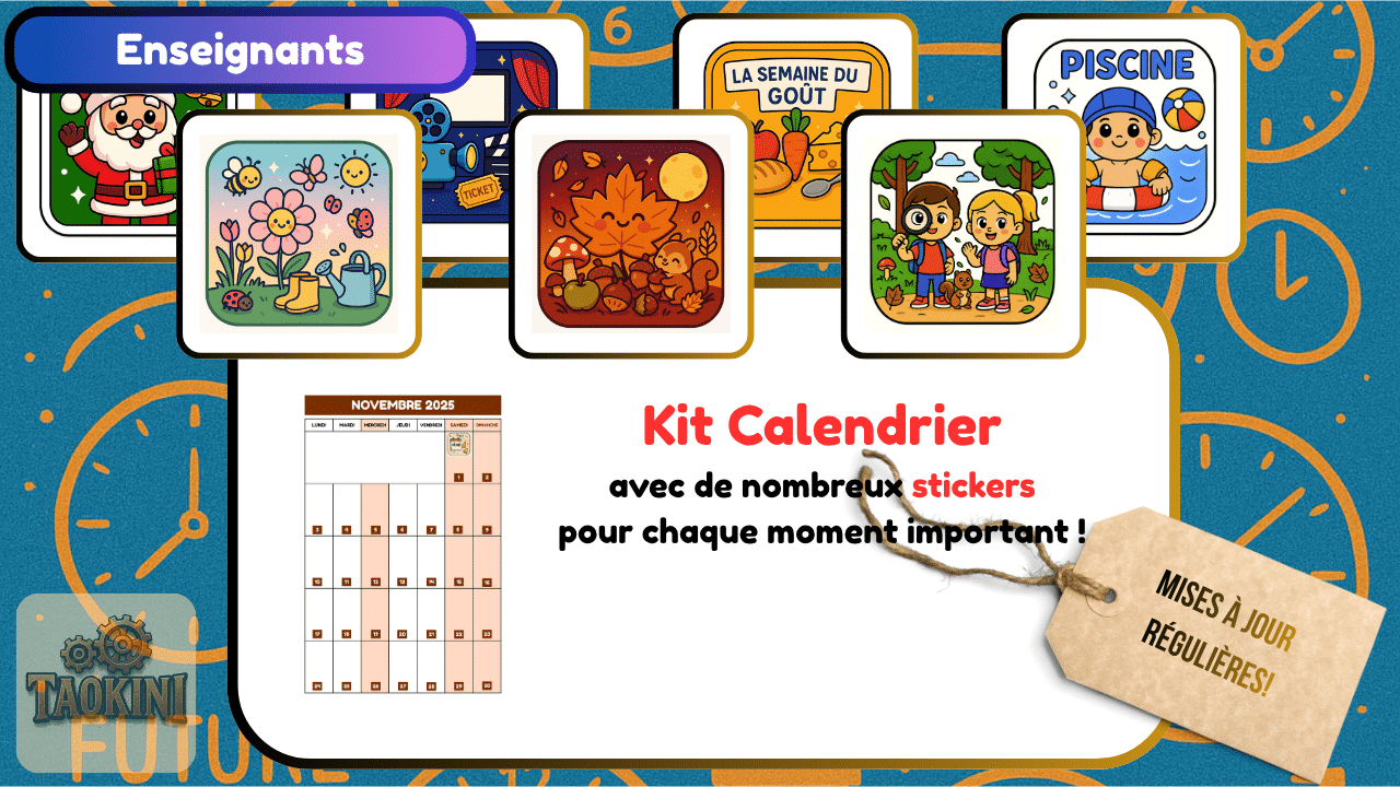 Calendrier et Stickers