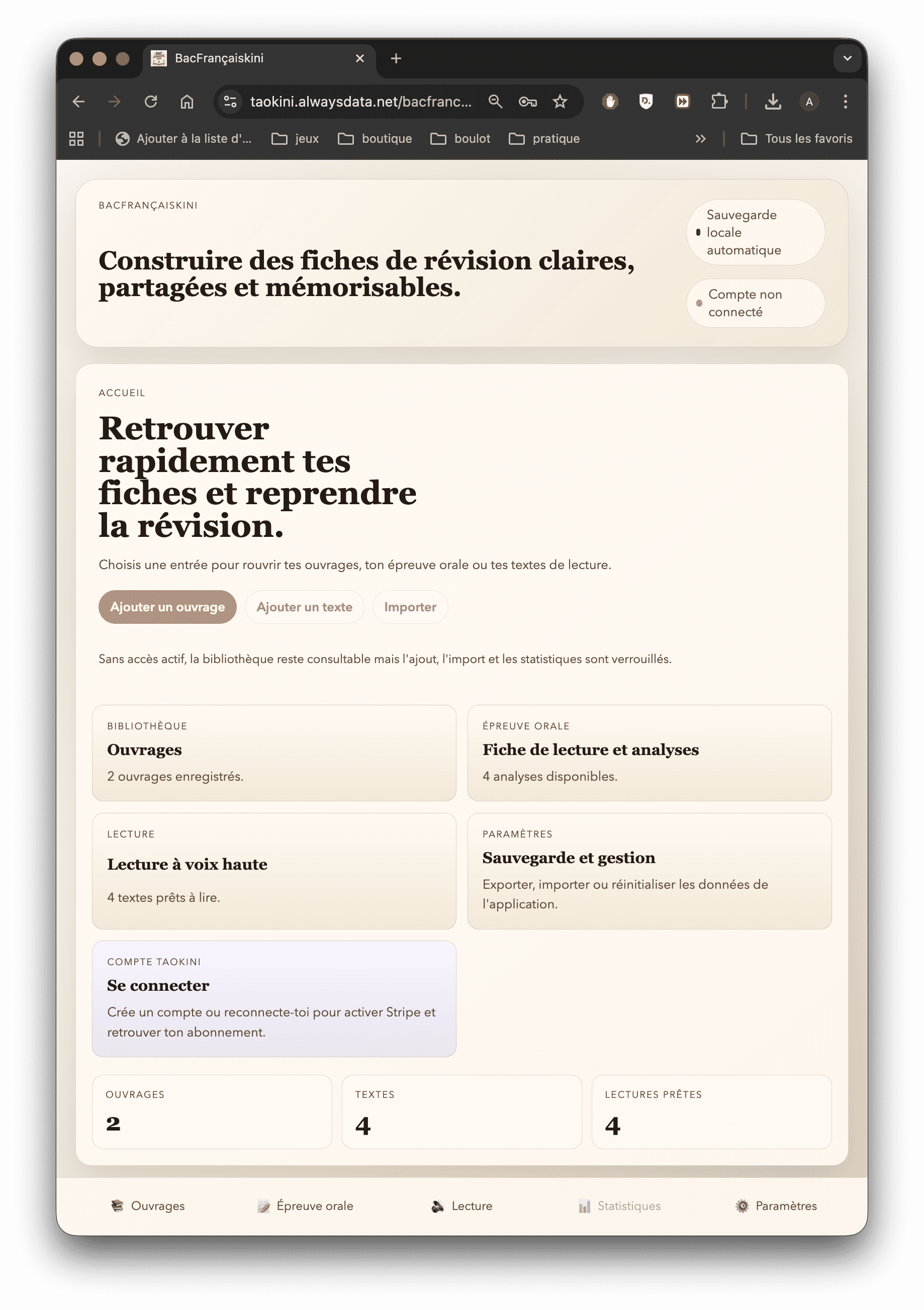 Accueil BacFrancaisKini
