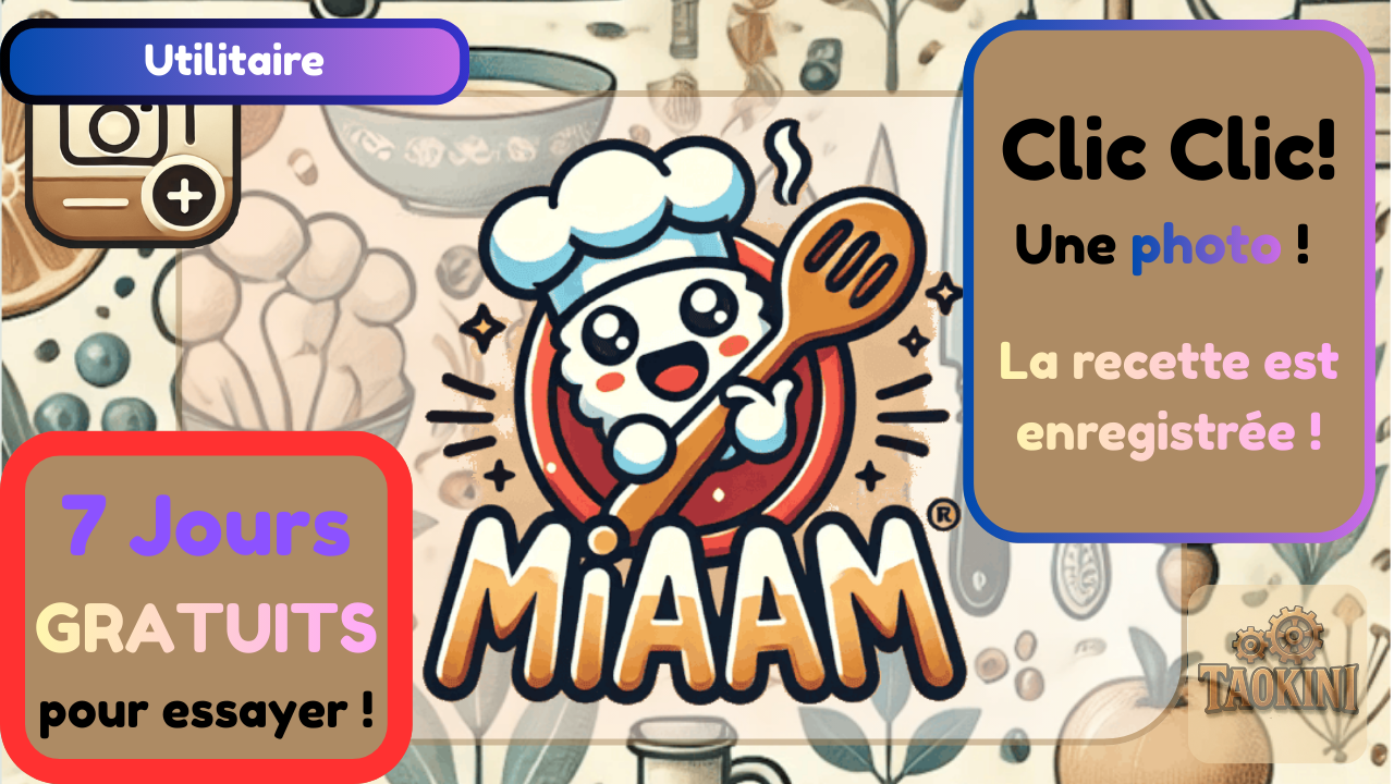 Miaam – carnet de recettes simple et synchronisé